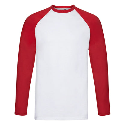 Fruit Of The Loom 61028 Adult Baseball Long Sleeve T-Shirt - COOZO