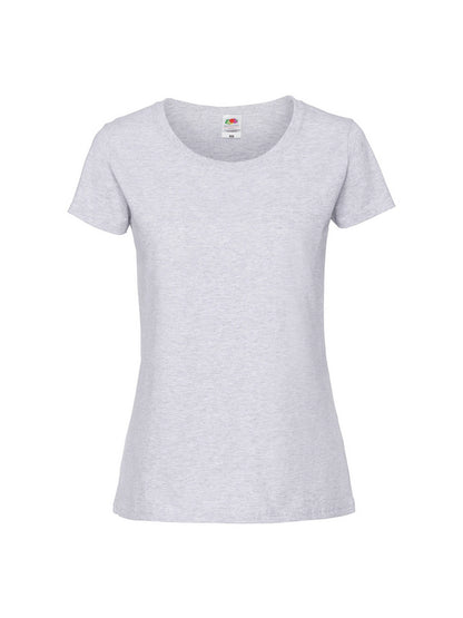 Fruit Of The Loom 61424 Ladies Ringspun Premium T-Shirt - COOZO