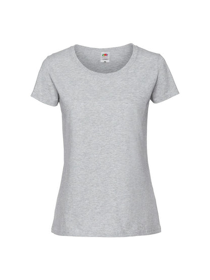 Fruit Of The Loom 61424 Ladies Ringspun Premium T-Shirt - COOZO