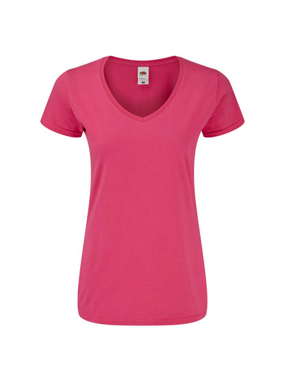 Fruit Of The Loom 61444 Ladies Iconic 150 V-Neck T-Shirt - COOZO