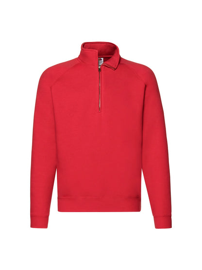 Fruit Of The Loom 62032 Mens Premium Zip Neck Sweat - COOZO