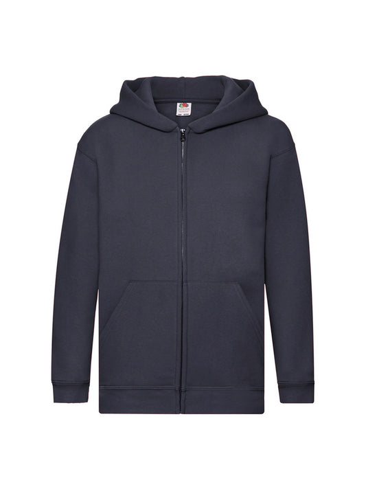 Fruit Of The Loom 62035 Kids Premium Hooded Sweat Jacket - COOZO