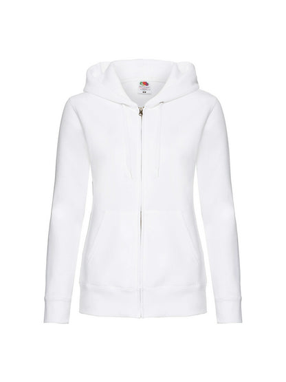 Fruit Of The Loom 62118 Ladies Premium Zip Hooded Sweatshirt - COOZO