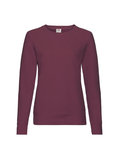 Fruit Of The Loom 62146 Ladies Lightweight Raglan Sweatshirt - COOZO