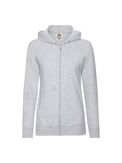 Fruit Of The Loom 62150 Ladies Lightweight Hooded Sweat Jacket - COOZO