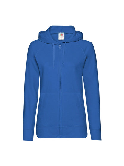 Fruit Of The Loom 62150 Ladies Lightweight Hooded Sweat Jacket - COOZO