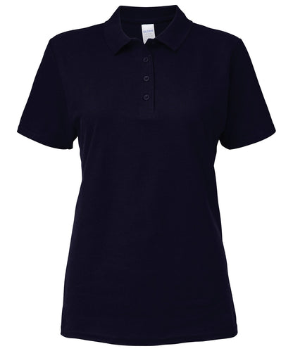 Gildan 64800L Ladies Softstyle Ringspun Double Pique Cotton Polo Shirt - COOZO