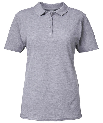 Gildan 64800L Ladies Softstyle Ringspun Double Pique Cotton Polo Shirt - COOZO