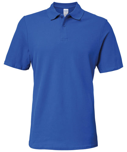 Gildan 64800 Adult Softstyle Ringspun Double Pique Cotton Polo Shirt - COOZO