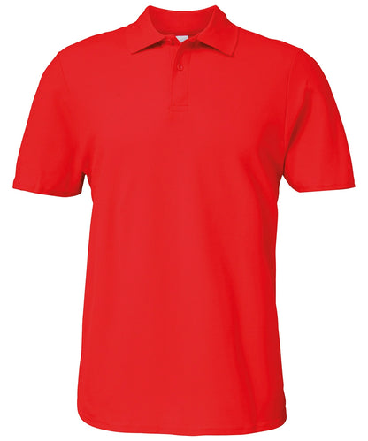 Gildan 64800 Adult Softstyle Ringspun Double Pique Cotton Polo Shirt - COOZO