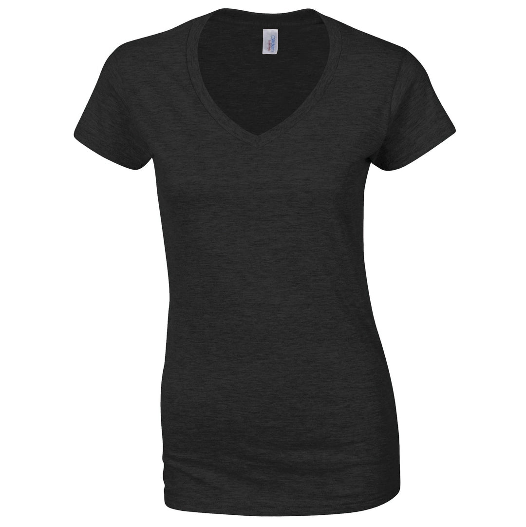 Gildan 64V00L Ladies SoftStyle V-Neck T-Shirt - COOZO