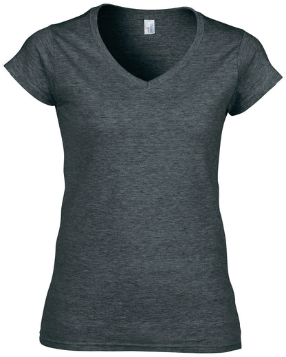 Gildan 64V00L Ladies SoftStyle V-Neck T-Shirt - COOZO