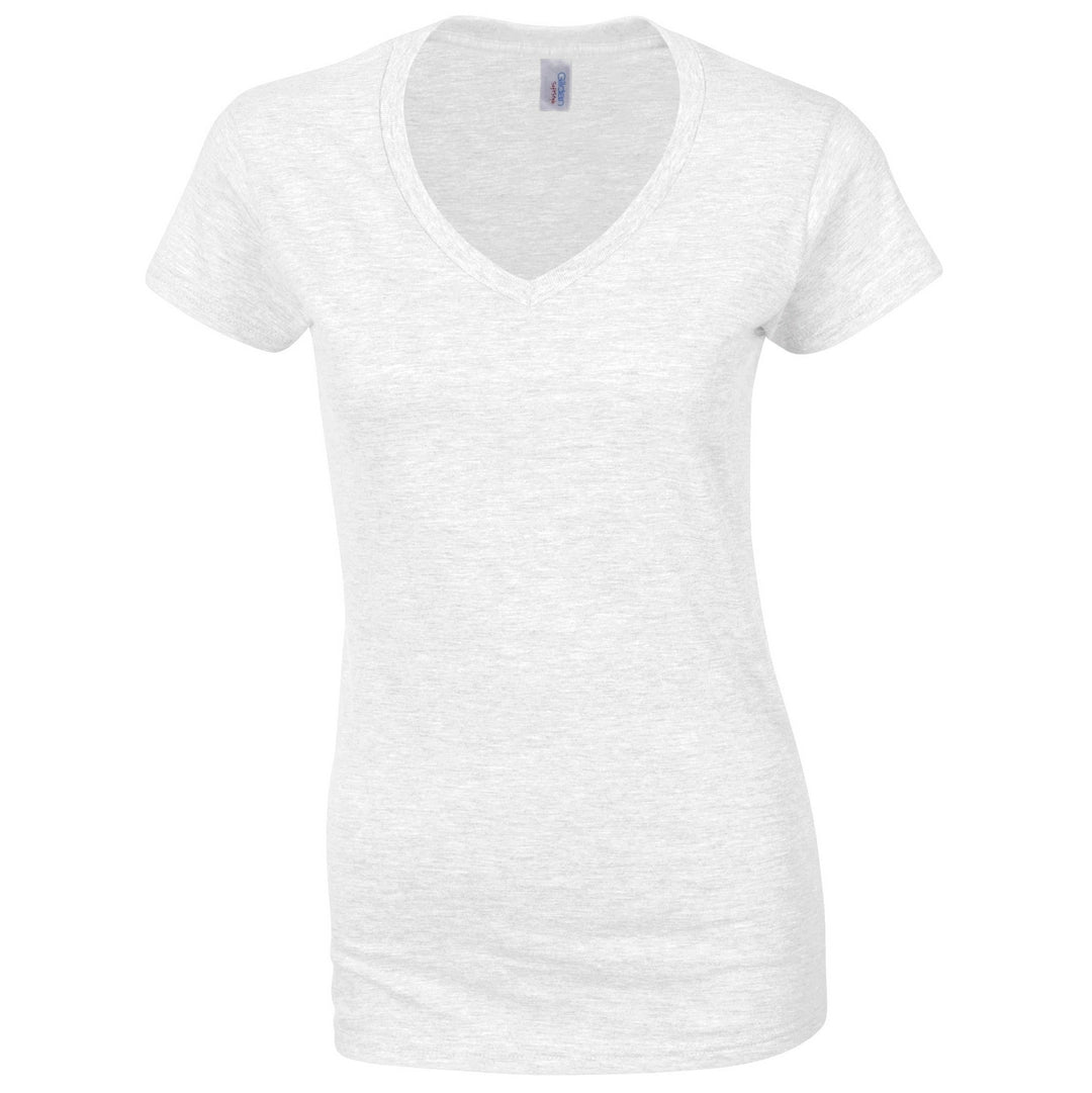 Gildan 64V00L Ladies SoftStyle V-Neck T-Shirt - COOZO