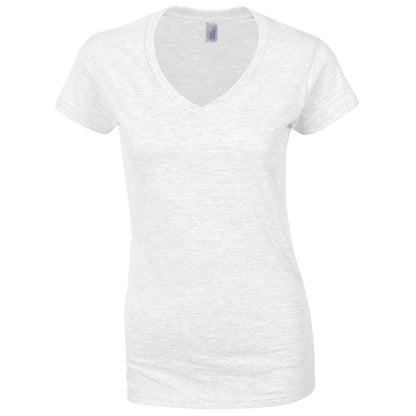 Gildan 64V00L Ladies SoftStyle V-Neck T-Shirt - COOZO