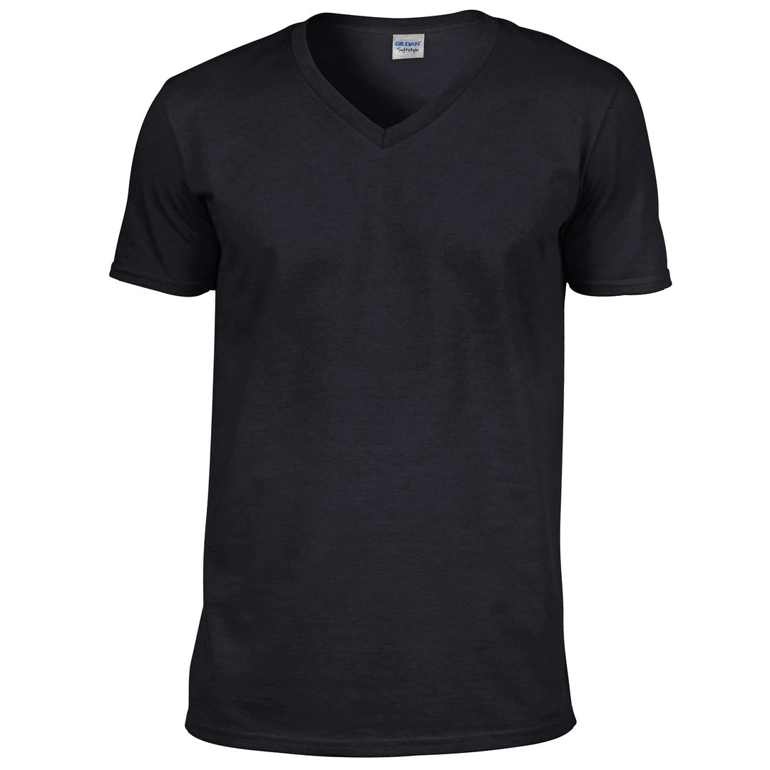 Gildan 64V00 Adult Softstyle Ringspun Cotton V-Neck T-Shirt - COOZO