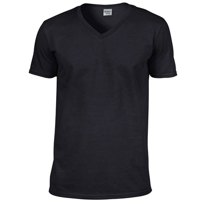 Gildan 64V00 Adult Softstyle Ringspun Cotton V-Neck T-Shirt - COOZO