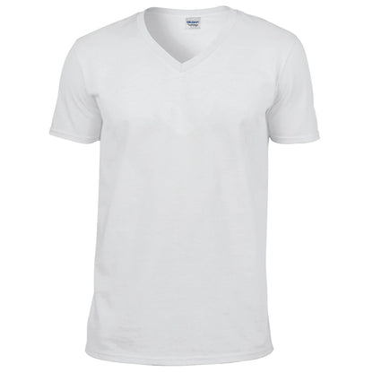 Gildan 64V00 Adult Softstyle Ringspun Cotton V-Neck T-Shirt - COOZO