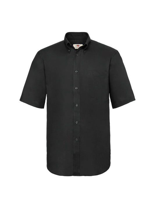 Fruit Of The Loom 65112 Mens Oxford Short Sleeve Shirt - COOZO