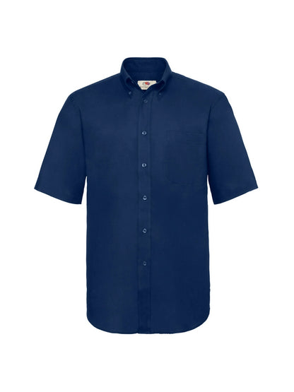 Fruit Of The Loom 65112 Mens Oxford Short Sleeve Shirt - COOZO