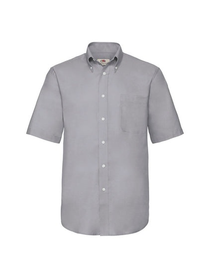 Fruit Of The Loom 65112 Mens Oxford Short Sleeve Shirt - COOZO