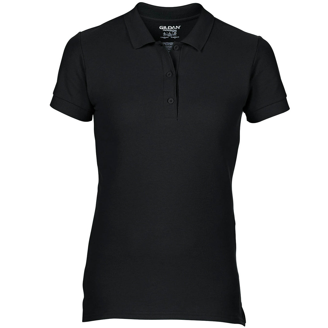 Gildan 85800L Ladies Premium Double Pique Cotton Polo Shirt - COOZO