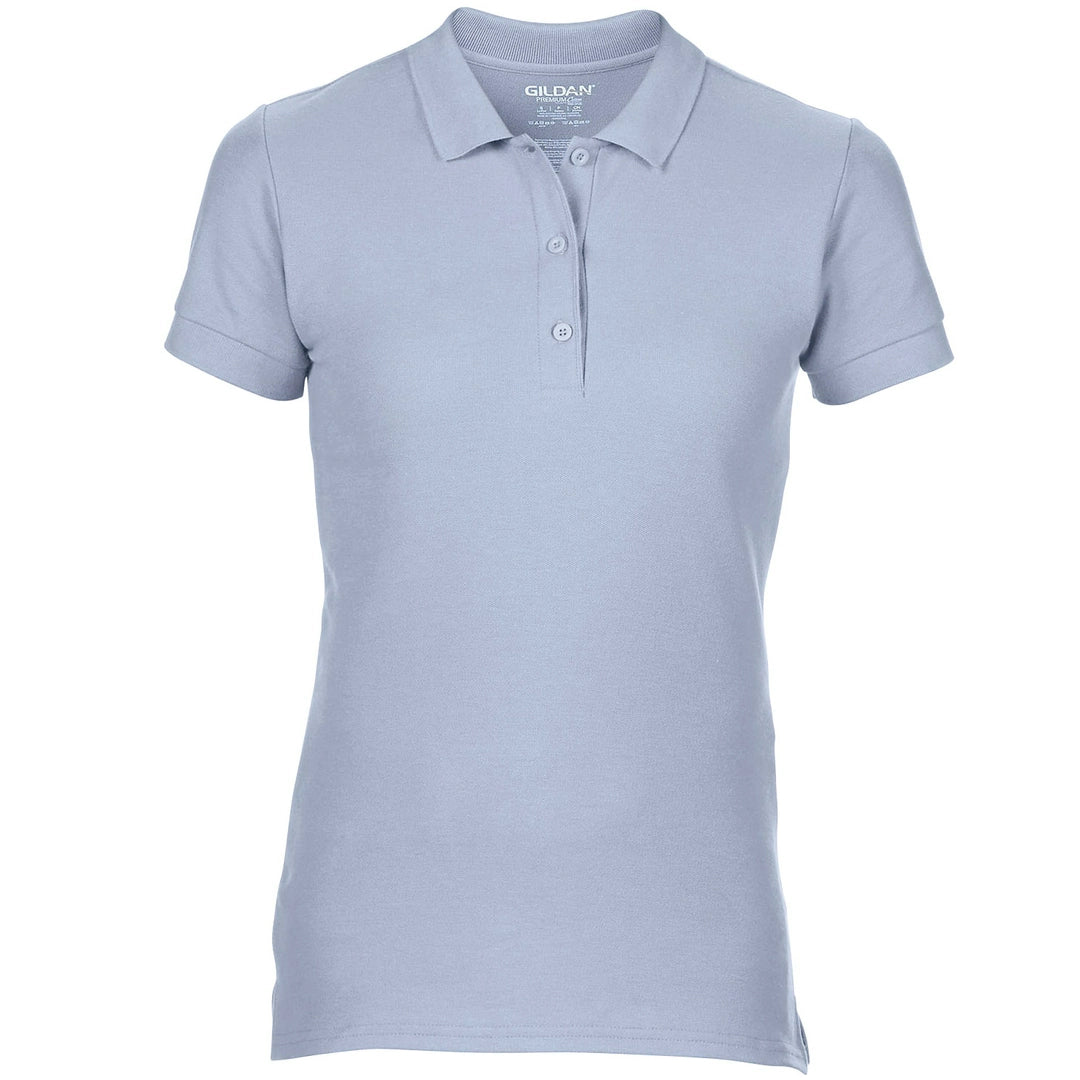 Gildan 85800L Ladies Premium Double Pique Cotton Polo Shirt - COOZO