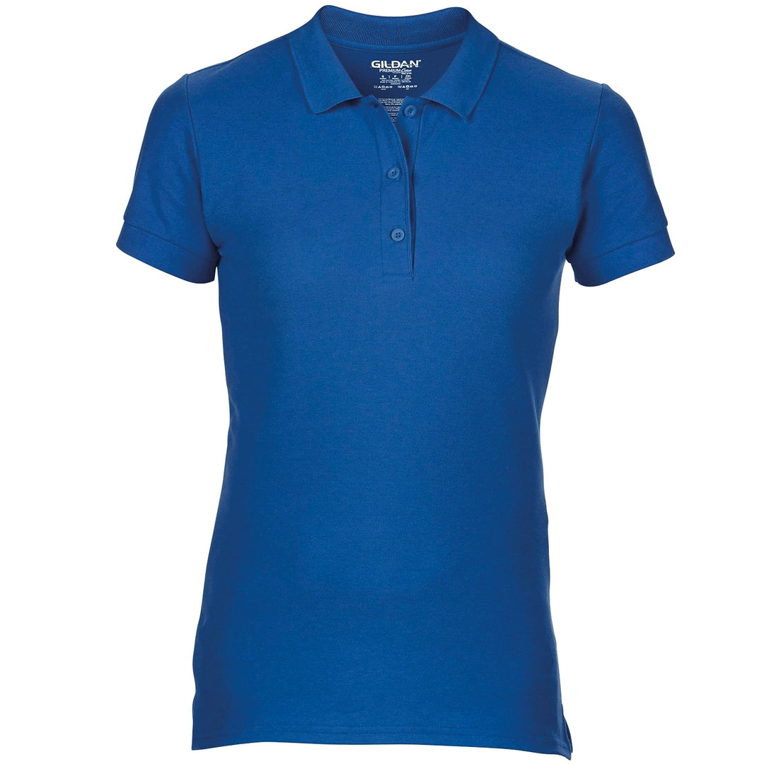 Gildan 85800L Ladies Premium Double Pique Cotton Polo Shirt - COOZO