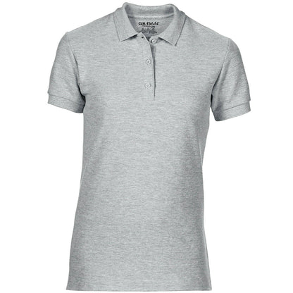 Gildan 85800L Ladies Premium Double Pique Cotton Polo Shirt - COOZO