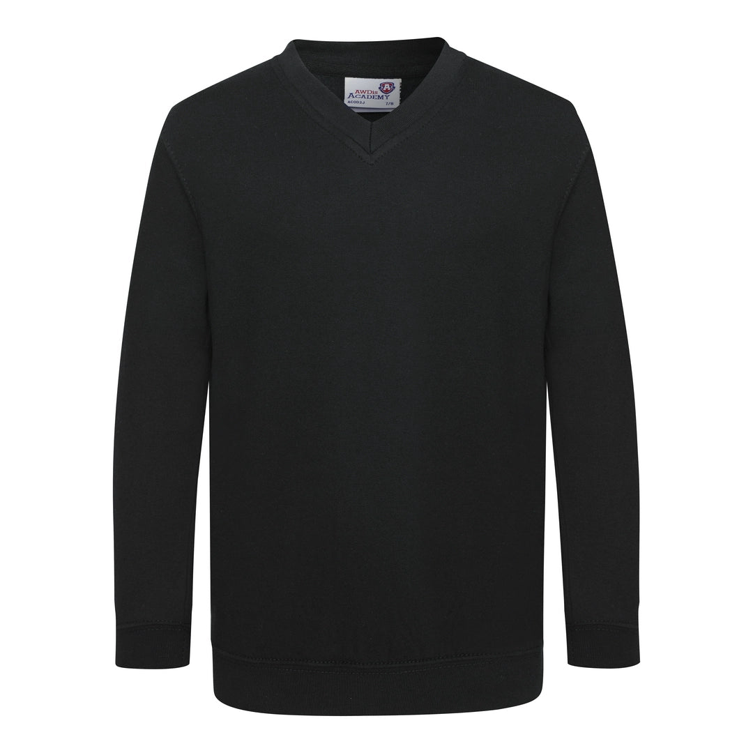 AWDis AC03J AWDis Academy Kids V Neck Sweatshirt - COOZO