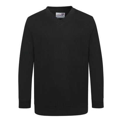 AWDis AC03J AWDis Academy Kids V Neck Sweatshirt - COOZO