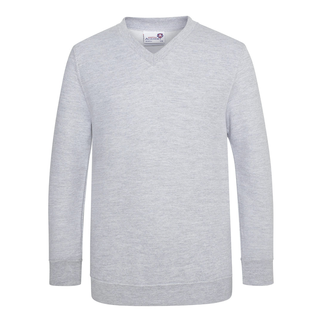 AWDis AC03J AWDis Academy Kids V Neck Sweatshirt - COOZO