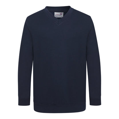 AWDis AC03J AWDis Academy Kids V Neck Sweatshirt - COOZO