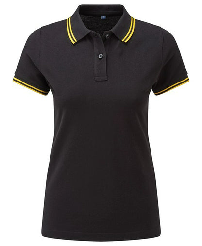 Asquith & Fox AQ021 Ladies Classic Fit Tipped Polo Shirt - COOZO