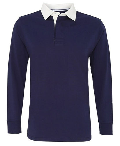 Asquith & Fox AQ040 Mens classic Fit Long Sleeve Vintage Rugby Shirt - COOZO