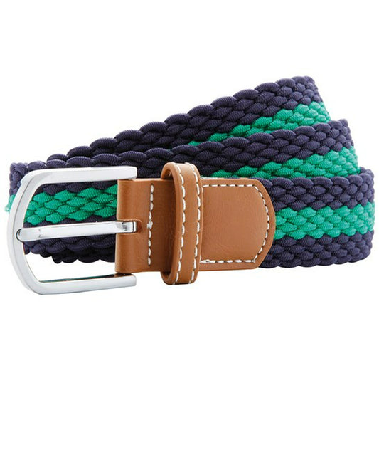 Asquith & Fox AQ901 Two Colour Stripe Braid Stretch Belt - COOZO