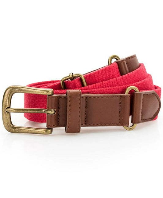 Asquith & Fox AQ902 Faux Leather and Canvas Belt - COOZO
