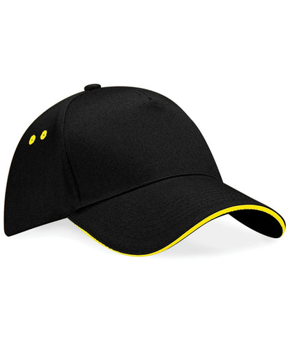 Beechfield B15C Ultimate 5 Panel Cap Sandwich Peak - COOZO
