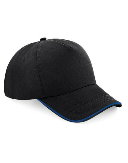 Beechfield B25C Authentic 5 Panel Piped Peak Cap - COOZO