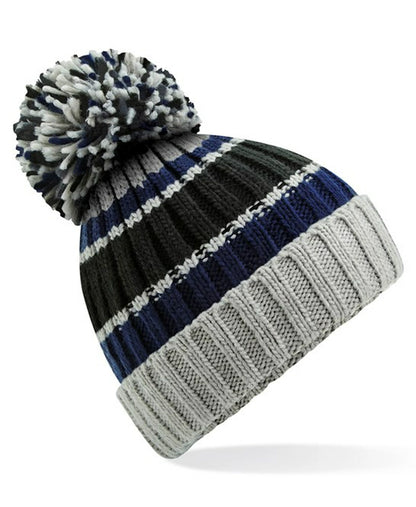 Beechfield B392 Hygge Striped Beanie - COOZO