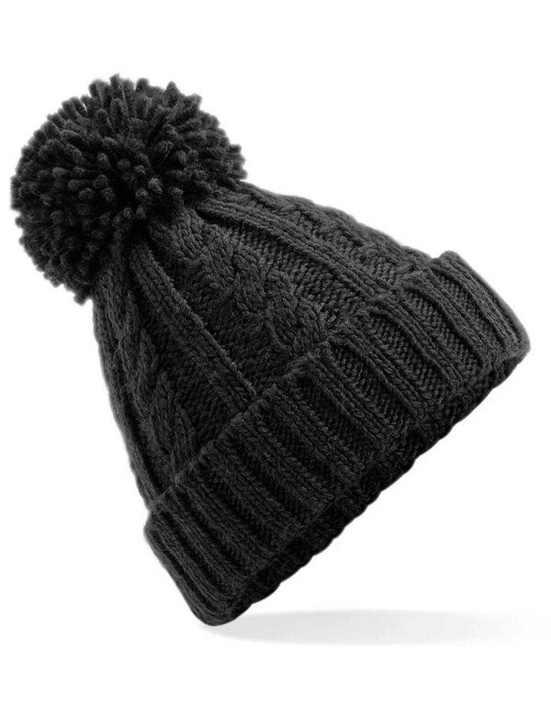 Beechfield B480 Cable Knit Melange Beanie - COOZO