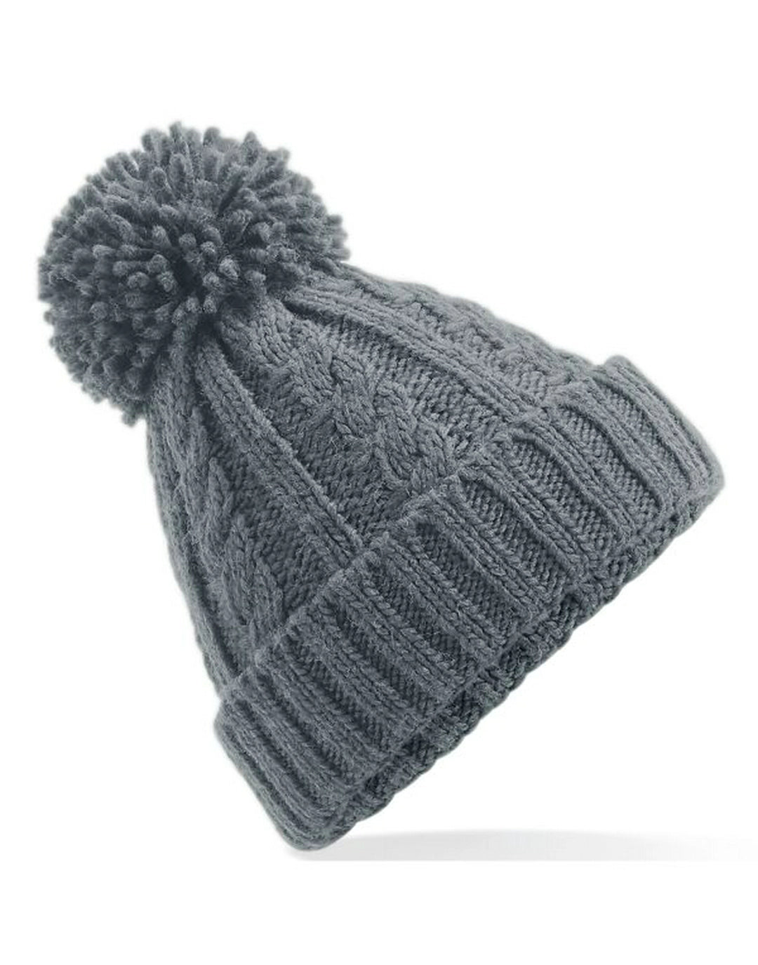 Beechfield B480 Cable Knit Melange Beanie - COOZO