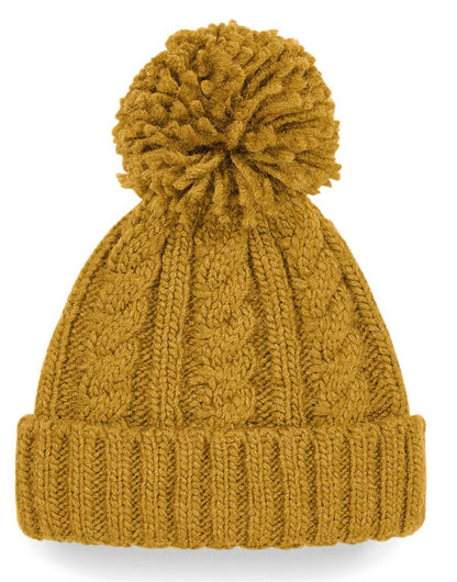 Beechfield B480 Cable Knit Melange Beanie - COOZO