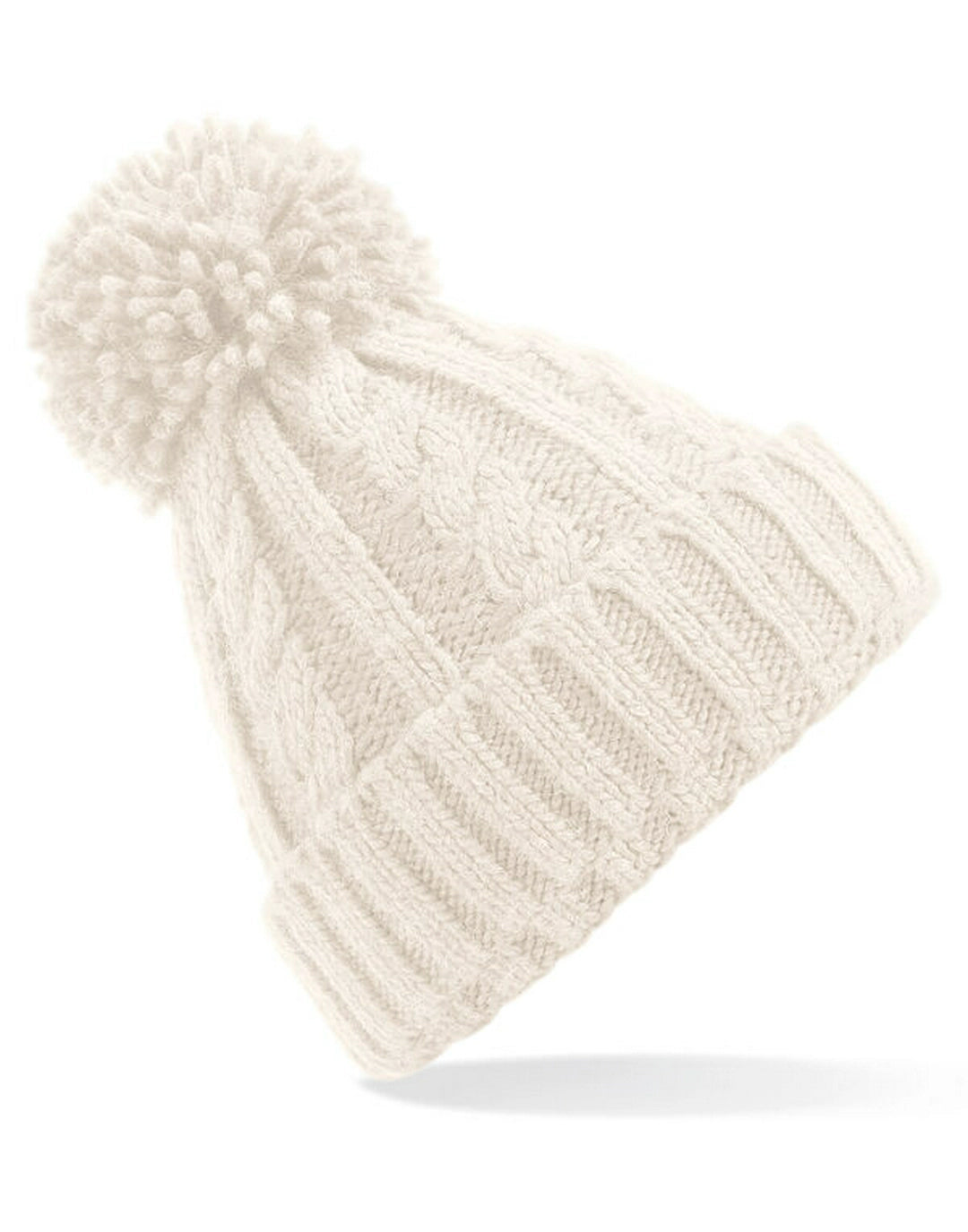 Beechfield B480 Cable Knit Melange Beanie - COOZO