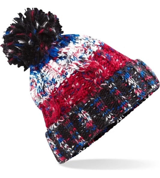 Beechfield B486 Corkscrew Pom Pom Beanie - COOZO