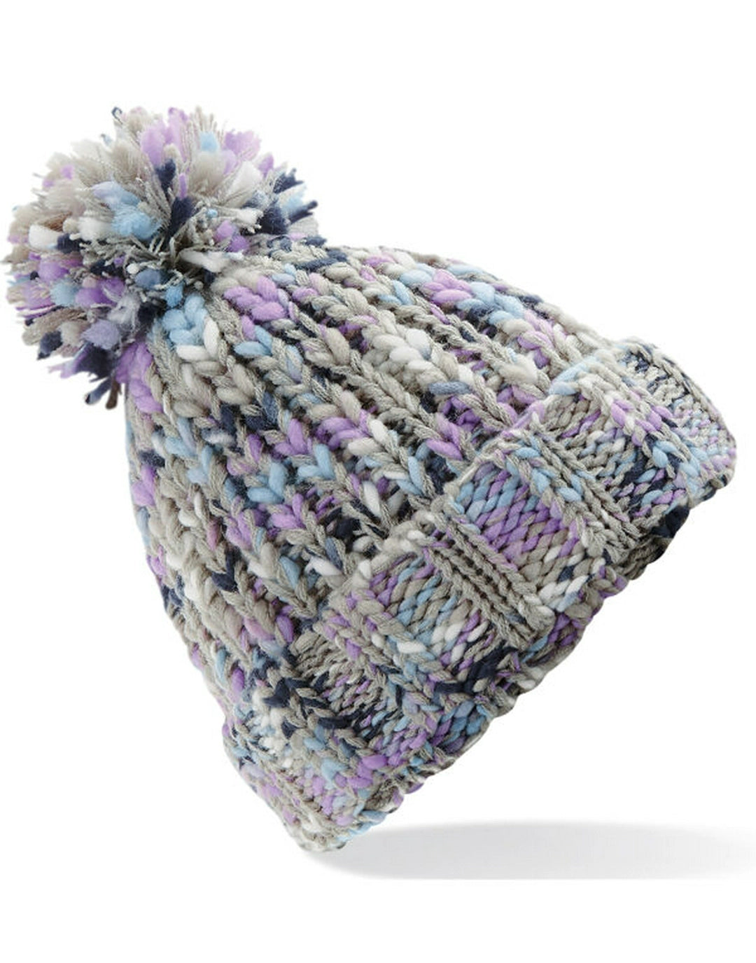 Beechfield B487 Twister Pom Pom Beanie - COOZO