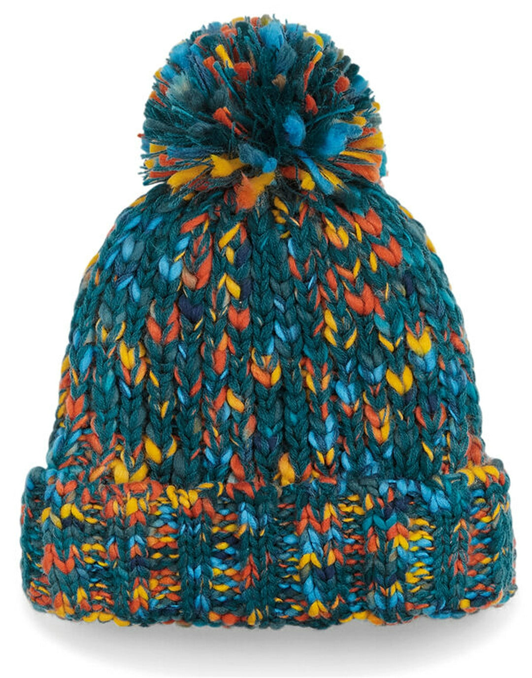 Beechfield B487 Twister Pom Pom Beanie - COOZO