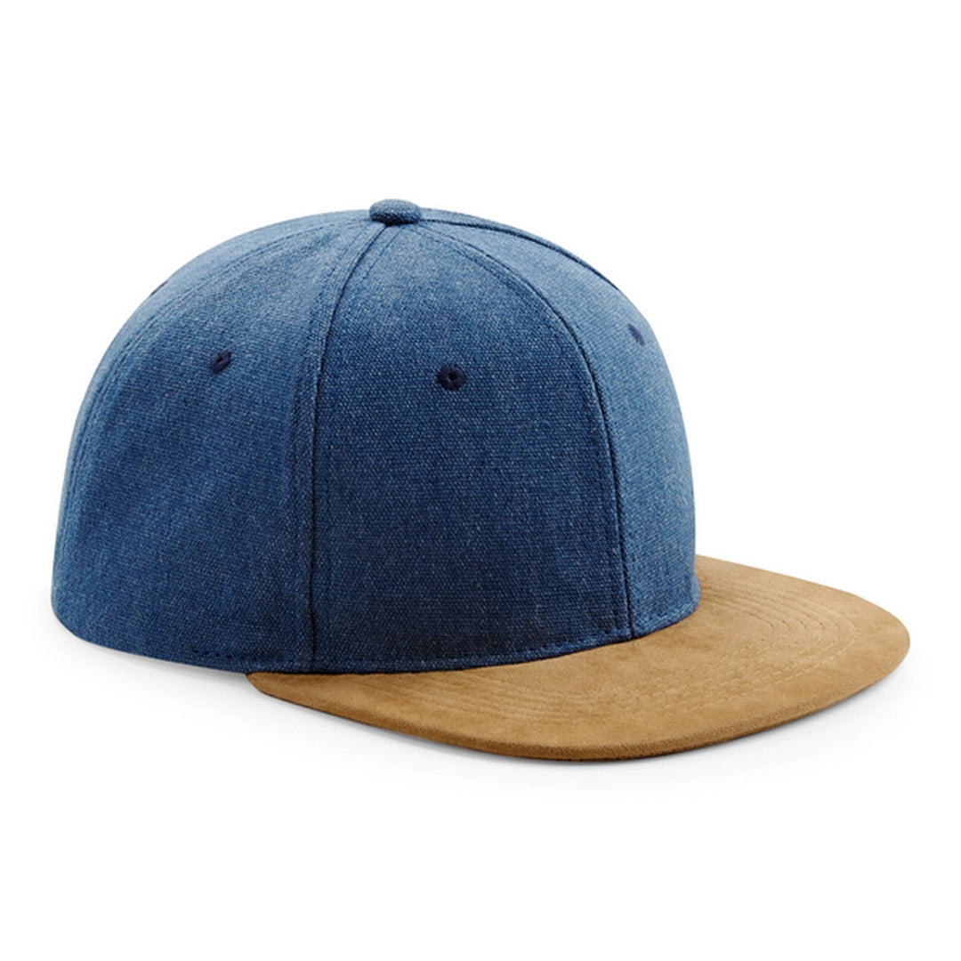 Beechfield Suede Peak Snapback Cap (B668) - COOZO