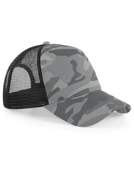 Beechfield B694 Camo Snapback Trucker - COOZO