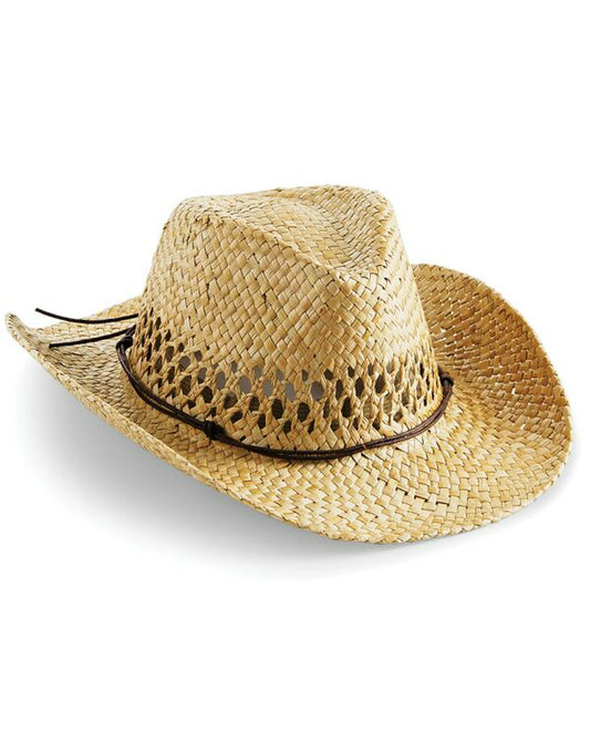 Beechfield B735 Straw Cowboy Hat - COOZO