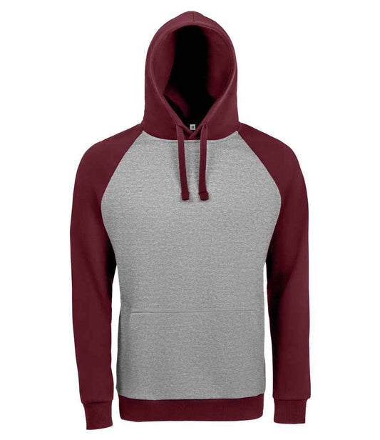 SOL'S Unisex Seattle Contrast Raglan Hoodie - COOZO